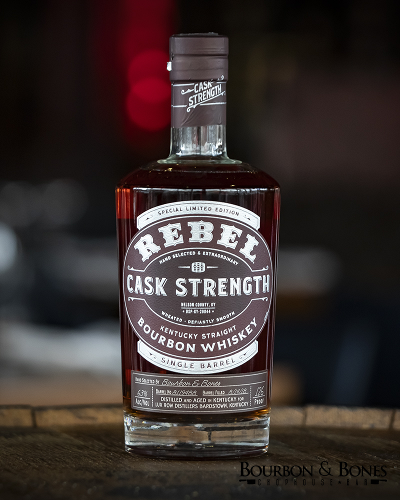 Rebel Single Barrel “Cask Strength” Bourbon